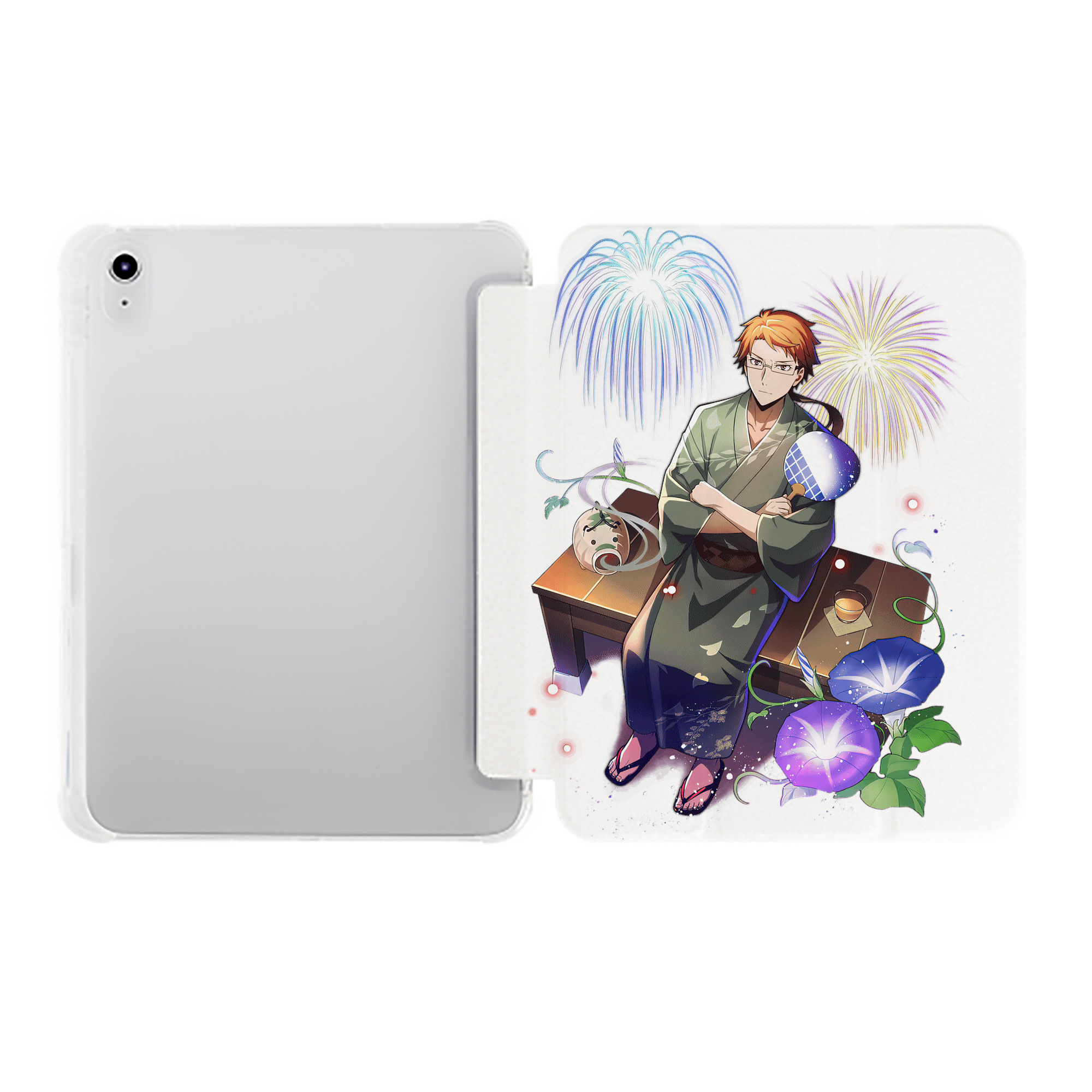 （画像用） 文豪ストレイドッグス Bungo Stray Dogs IPad ケース ペン収納付き 三つ折りスタンド PUレザー×シリコン 対応機種9.5/10.5/10.9インチ